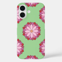 Médaillon asiatique rose pastel Floral