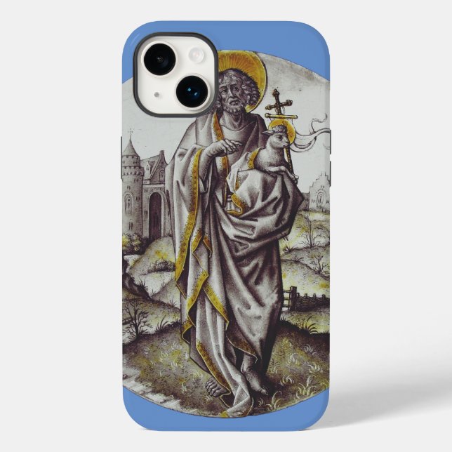 Coques Case-Mate iPhone Médaillon avec saint Jean-Baptiste (Verso)