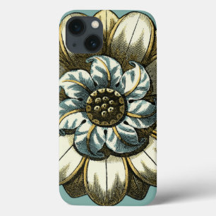 Coque Case-Mate iPhone Médaillon floral fleuri sur l'arrière - plan
