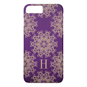 Case-Mate iPhone Case Médallion exotique monographique violet et or