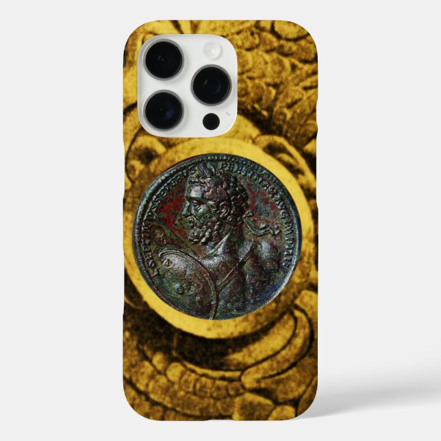 COQUES Case-Mate iPhone MÉDALLION ROMAINE ANTIQUE BRONZE AVEC GRIFFINS D'O (Verso)