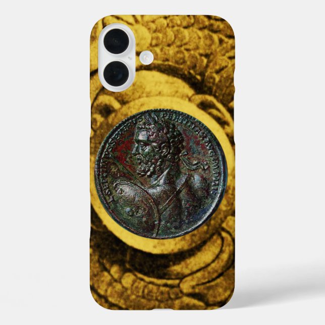 COQUES Case-Mate iPhone MÉDALLION ROMAINE ANTIQUE BRONZE AVEC GRIFFINS D'O (Verso)
