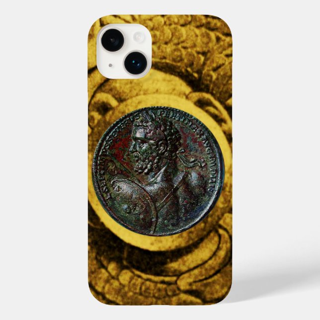 COQUES Case-Mate iPhone MÉDALLION ROMAINE ANTIQUE BRONZE AVEC GRIFFINS D'O (Verso)
