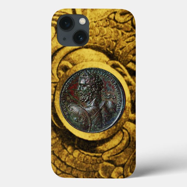 COQUES Case-Mate iPhone MÉDALLION ROMAINE ANTIQUE BRONZE AVEC GRIFFINS D'O (Verso)