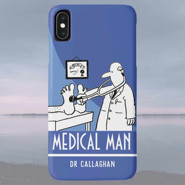 Coques Case-Mate iPhone Médecin amusant avec Stethoscope Checet Pieds (Créateur téléchargé)