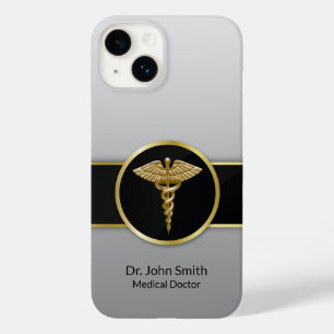 Coque Case-Mate iPhone Médicale Caduceus Gold Professional