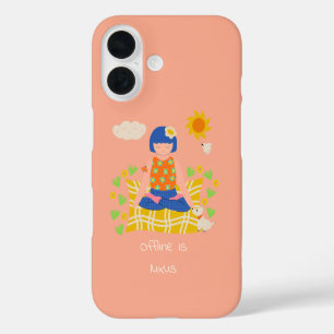 Coque Pour iPhone 16 Méditation de la fille de Yogi customisée