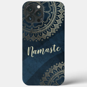 Case-Mate iPhone Case Méditation Yoga Instructeur Gold Mandala Marine Bl