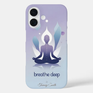 Coque Pour iPhone 16 Méditation zen - Respirer le design profond