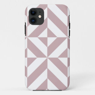 Coque Case-Mate Pour iPhone Medium Mauve Geometric Deco Cube Pattern