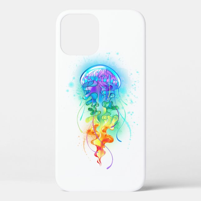 Coques Case-Mate iPhone Méduse arc-en-ciel (Verso)