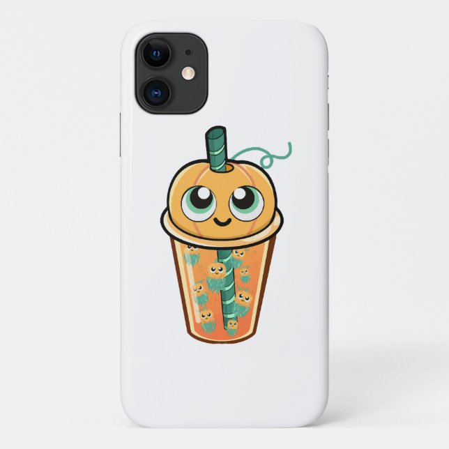 Coques Case-Mate iPhone Méduse de boba de citrouille (Dos)
