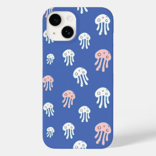 Coque Case-Mate iPhone Méduses sur fond bleu