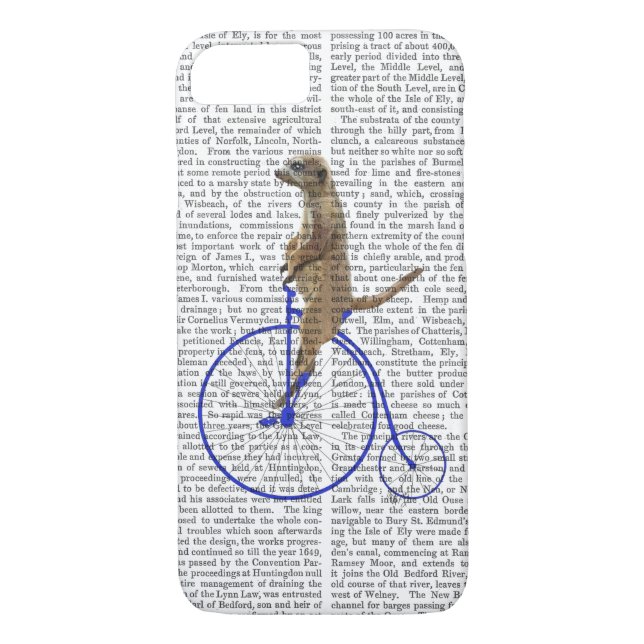 Coques Case-Mate iPhone Meerkat Sur Blue Penny Farthing (Dos)