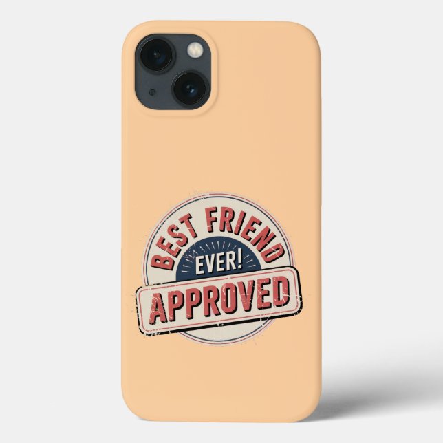 Coques Case-Mate iPhone Meilleur Ami Jamais ! Conception de texte approuvé (Verso)