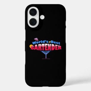 Coque Pour iPhone 16 Meilleur barman du monde