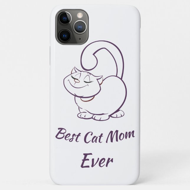 Coques Case-Mate iPhone Meilleur Cat Maman jamais (Dos)