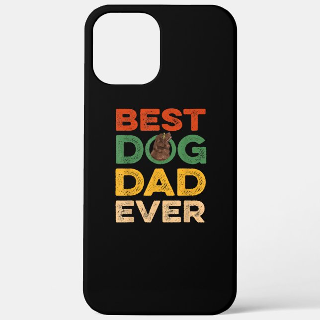 Coques Case-Mate iPhone Meilleur chien de terre-neuve papa (Verso)