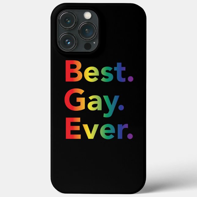 Coques Case-Mate iPhone Meilleur drapeau arc-en-ciel LGBT de tous les temp (Verso)