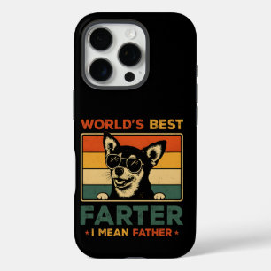 Coque iPhone 16 Pro Meilleur Farter du monde Je veux dire Père Funny P