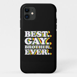 Case-Mate iPhone Case Meilleur frère gay jamais famille LGBTQ Fierté Arc