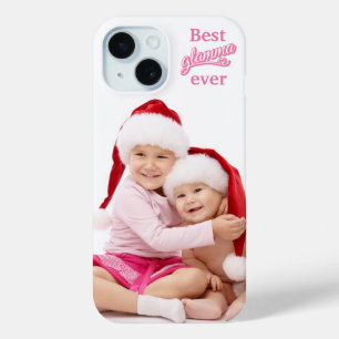 Coque Case-Mate iPhone Meilleur Glamma Jamais photo rose/blanc sur blanc