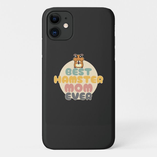 Coques Case-Mate iPhone Meilleur Hamster Maman Ever - Joli Hamster (Dos)