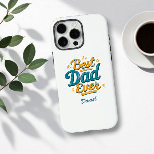 Coque iPhone 16 Pro Max Meilleur papa jamais Fête des pères personnalisé
