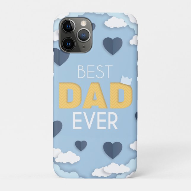 Coques Case-Mate iPhone Meilleur papa jamais mignonne Fête des pères (Dos)