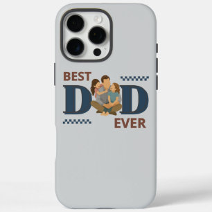 Coque iPhone 16 Pro Max Meilleur papa jamais personnalisé Fête des pères p
