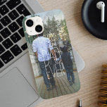Coque Case-Mate iPhone Meilleur papa jamais photo<br><div class="desc">Cool mince écrit à la main Best Papa Ever sur votre photo personnalisée.</div>