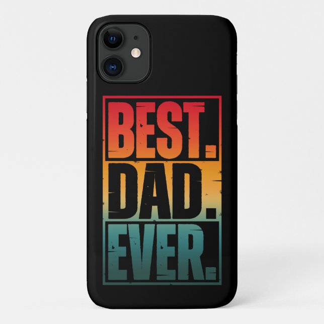 COQUES Case-Mate iPhone MEILLEUR PAPA JAMAIS TYPOGRAPHIE (Dos)