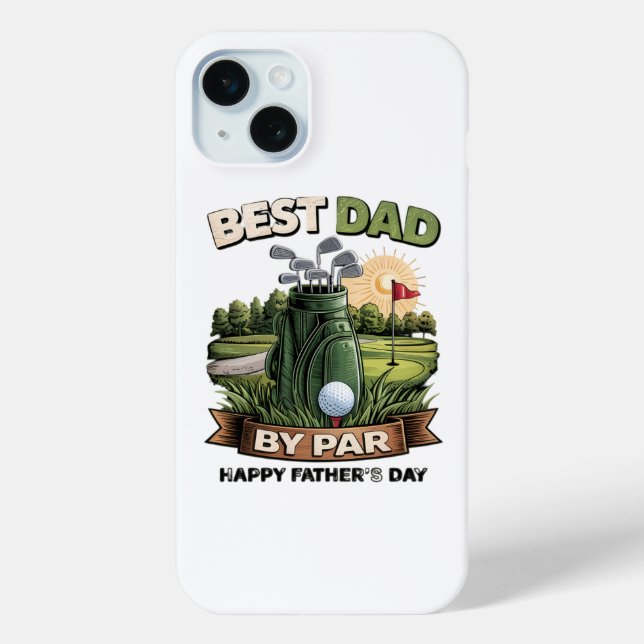 Coques Case-Mate iPhone Meilleur Papa Par Golf Papa Drôle (Verso)