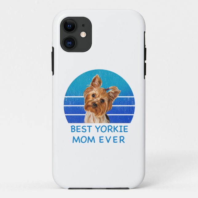 Coques Case-Mate iPhone Meilleur Yorkshire terrier maman jamais (Dos)