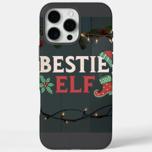 Coque iPhone 16 Pro Max Meilleure amie ELF  Thème de Noël 