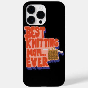 Coque Case-Mate iPhone Meilleure Maman de Tricot Rétro Vintage Typographi