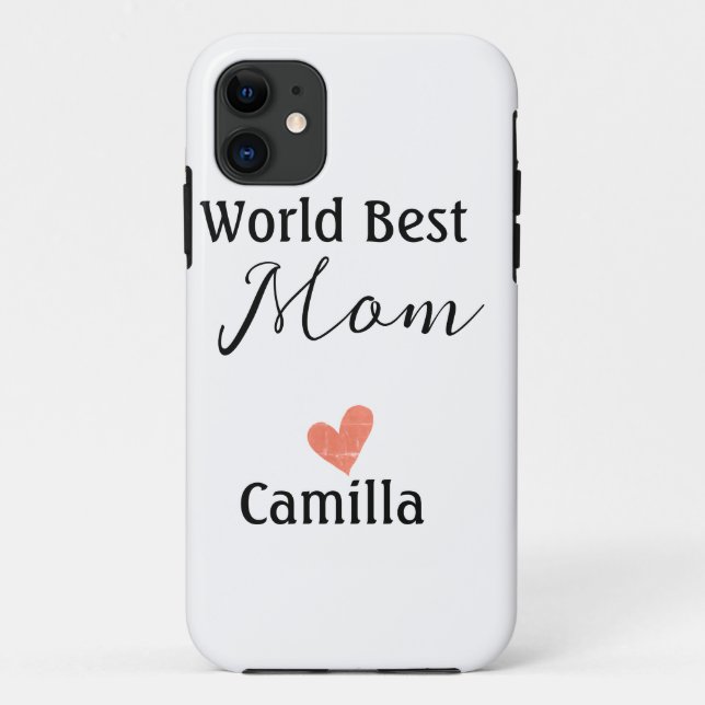 Coques Case-Mate iPhone Meilleure maman du monde joyeuse fête des mères gr (Dos)