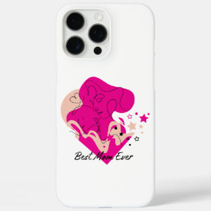Coque iPhone 16 Pro Max Meilleure Maman Jamais Design Coloré