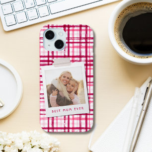 Coque Case-Mate iPhone Meilleure maman jamais photo mignonne moderne roug