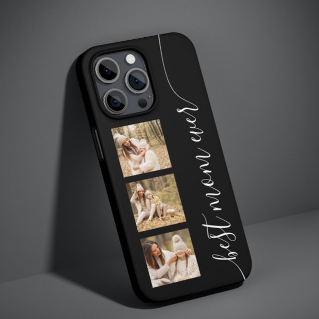 Coques Case-Mate iPhone Meilleure maman Jamais Photo Photo Élégant Script  (Créateur téléchargé)