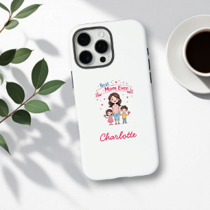 Coque iPhone 16 Pro Max Meilleure maman jamais Sentimental Personnalisé