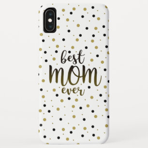 Case-Mate iPhone Case Meilleure Maman Noir et Or Confetti