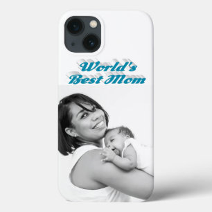 Case-Mate iPhone Case Meilleure Maman photo texte bleu ciel