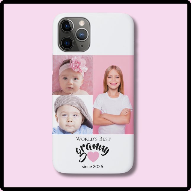 Coques Case-Mate iPhone Meilleure Mémé du Monde depuis l'année 3 Photo Mig (Créateur téléchargé)