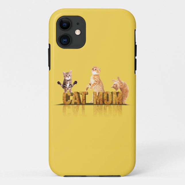 Coques Case-Mate iPhone Meilleure mère de chat | meilleure maman chat drôl (Dos)