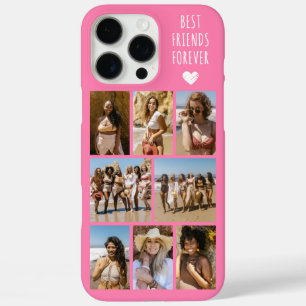 Coque iPhone 16 Pro Max Meilleures Amies Pour Toujours 8 Photo Rose