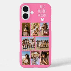 Coque Pour iPhone 16 Plus Meilleures Amies Pour Toujours 8 Photo Rose