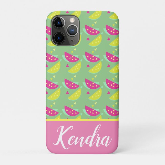 Coques Case-Mate iPhone Mélange de fruits de pastèque d'été Confetti rose  (Dos)
