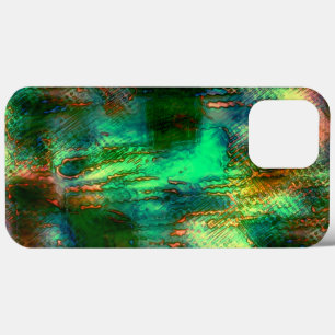 Case-Mate iPhone Case Mélange de taches et de texture polonaise, vert br