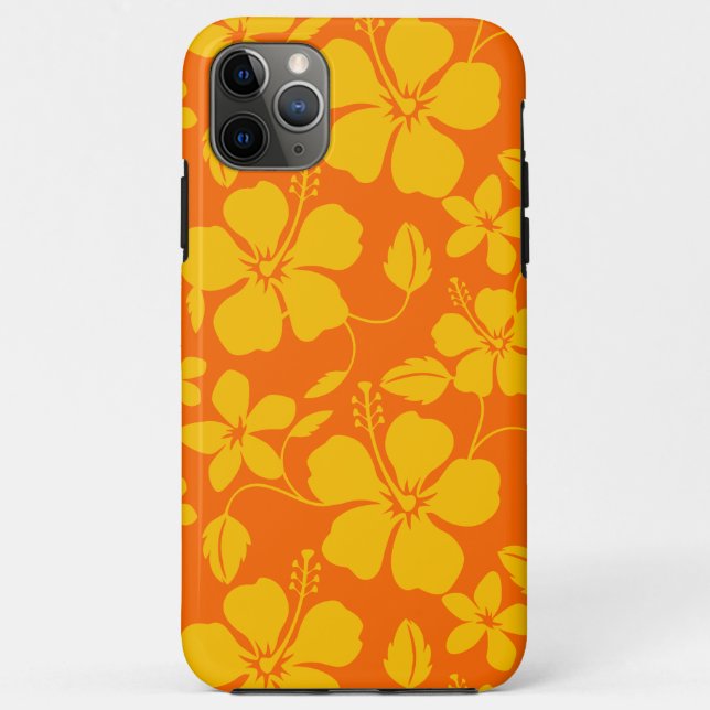 COQUES Case-Mate iPhone MÉLANGE ORANGE HULA HAWAIEN (HIBISCUS) (Dos)